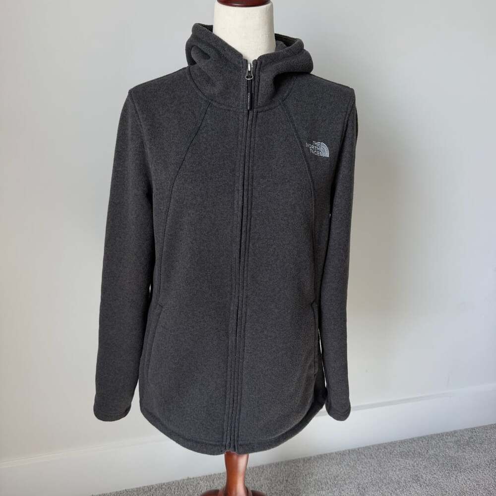 The North Face Crescent Full Zip Fleece Hoodie Size XL Dark Gray